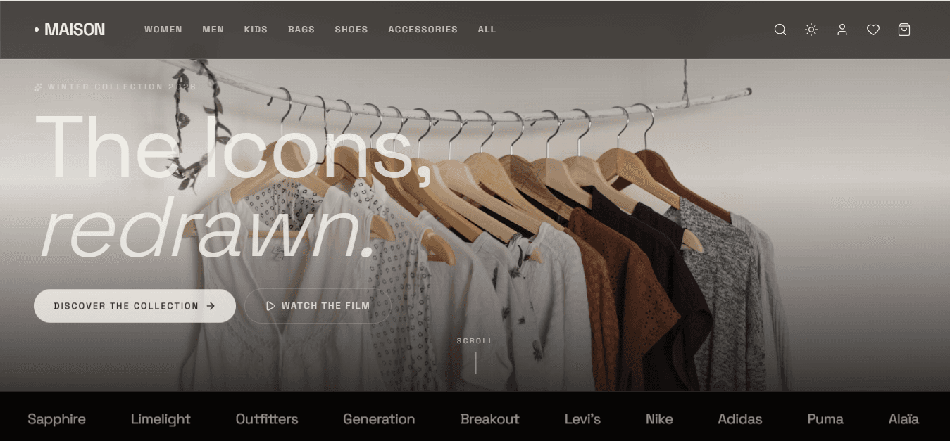 Luxury Fashion E-Commerce Website