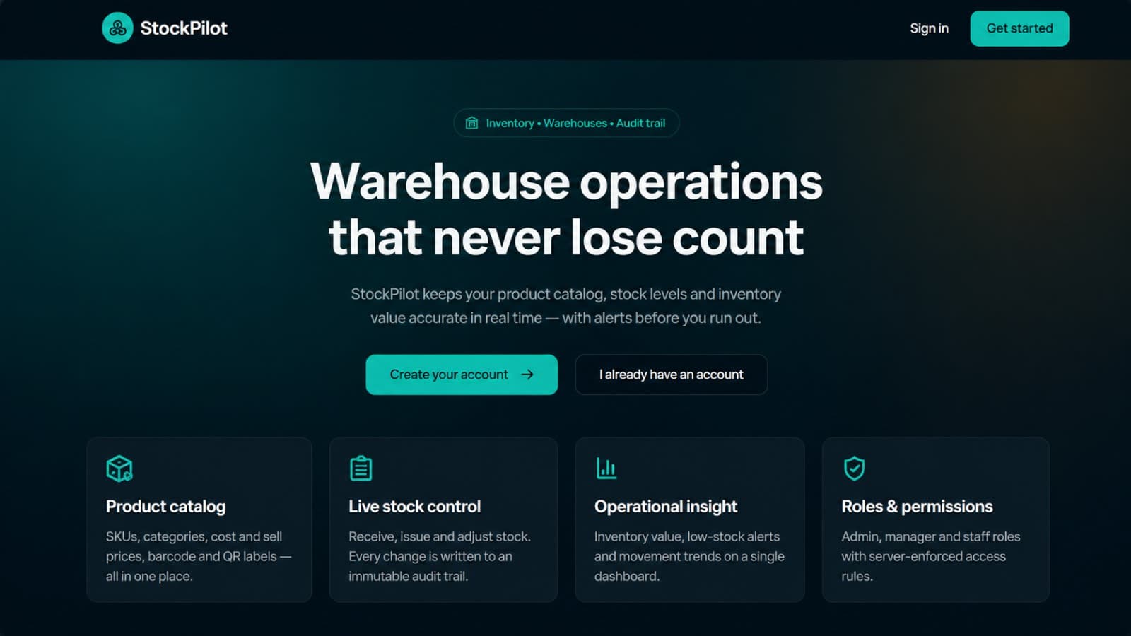 Inventory & Warehouse Management System Website