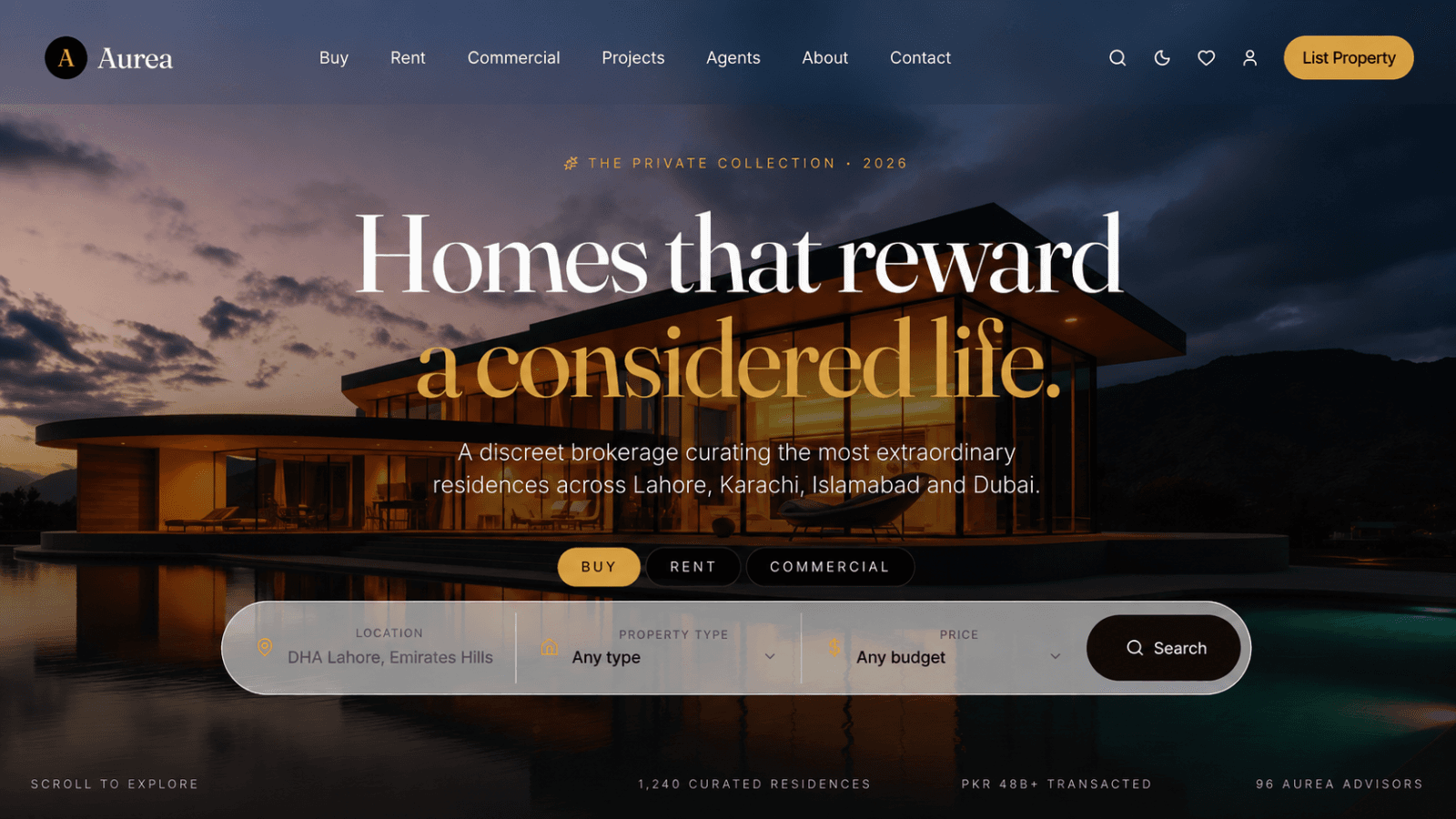 Luxury Real Estate Website