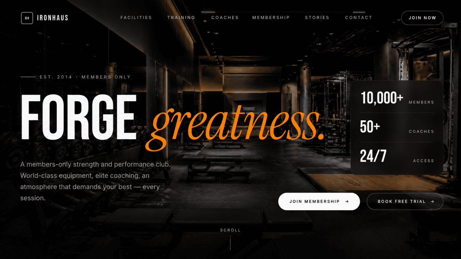 Fitness Gym Website